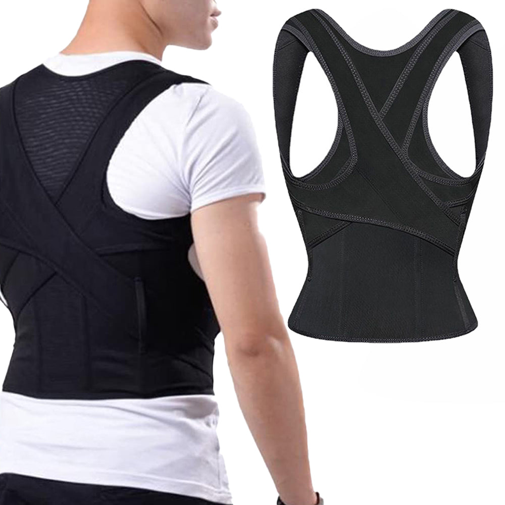 Adjustable Back Posture Corrector Back Posture Brace Lumbar Back Support Belt Shoulder Brace