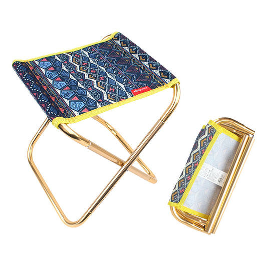 Portable Folding Chair Outdoor Camping Stool Seat Fishing Picnic Beach Blue