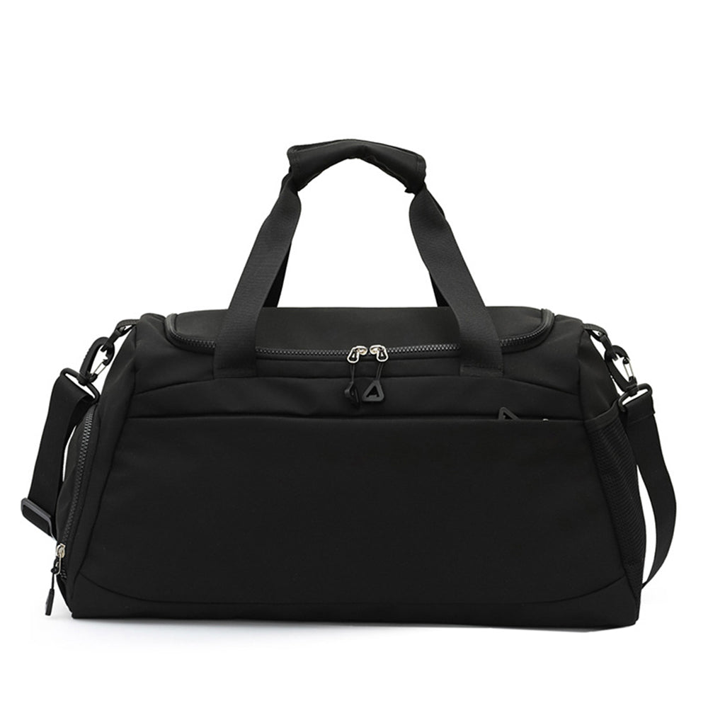 Gym Duffle Bag Travel Weekender Bag with Shoe Compartment Black