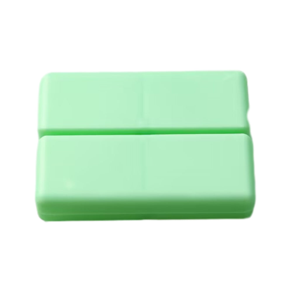 7-Compartment Folding Pill Case Portable Travel Daily Pill Organizer Green