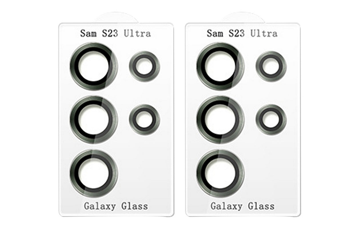 2pcs Camera Lens Protector for Samsung Galaxy S23 Ultra-Green