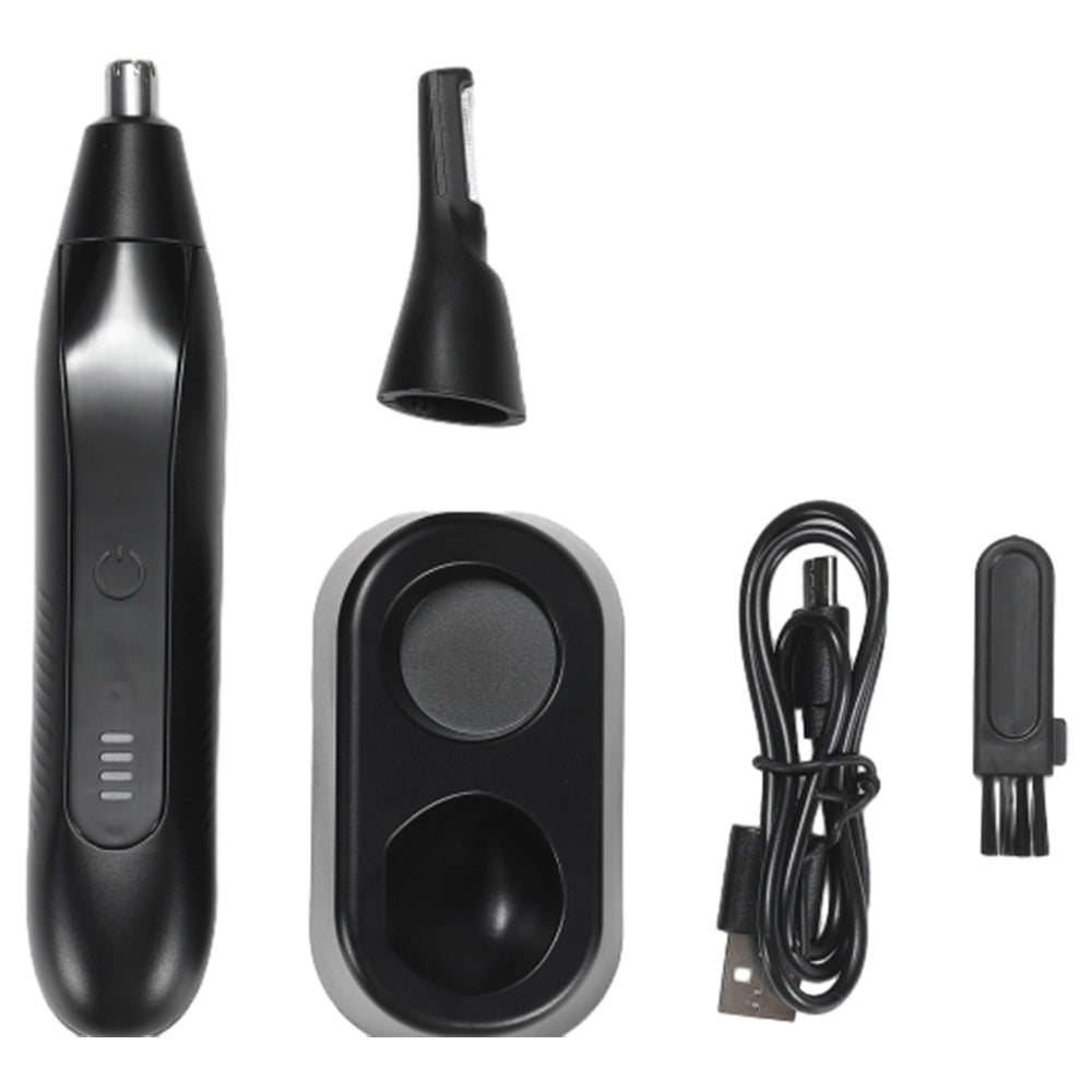 2-in-1 Electric Nose Hair Trimmer For Men Replaceable Eyebrow Body Hair Clipper
