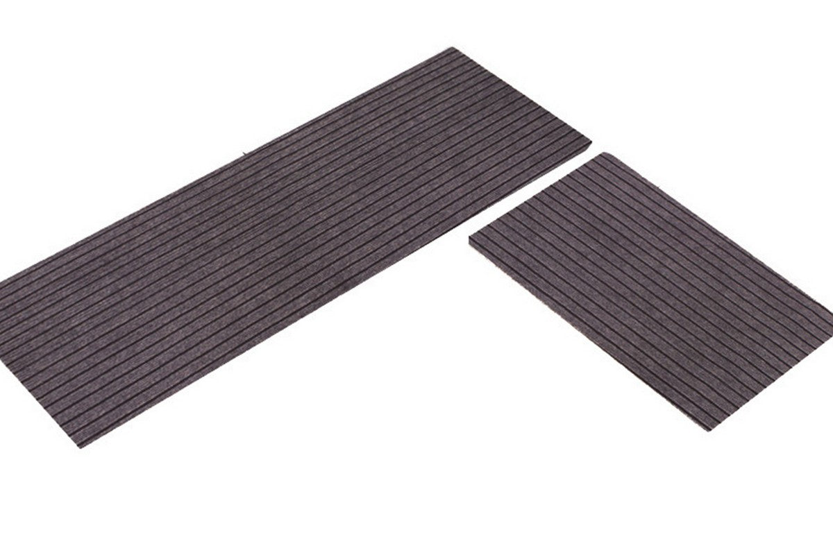 Stripe Anti-Fatigue Kitchen Mat Waterproof Non Slip Cushioned Foam-Brown