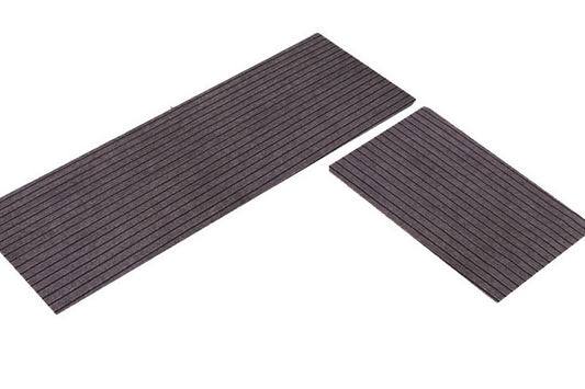 Stripe Anti-Fatigue Kitchen Mat Waterproof Non Slip Cushioned Foam-Brown