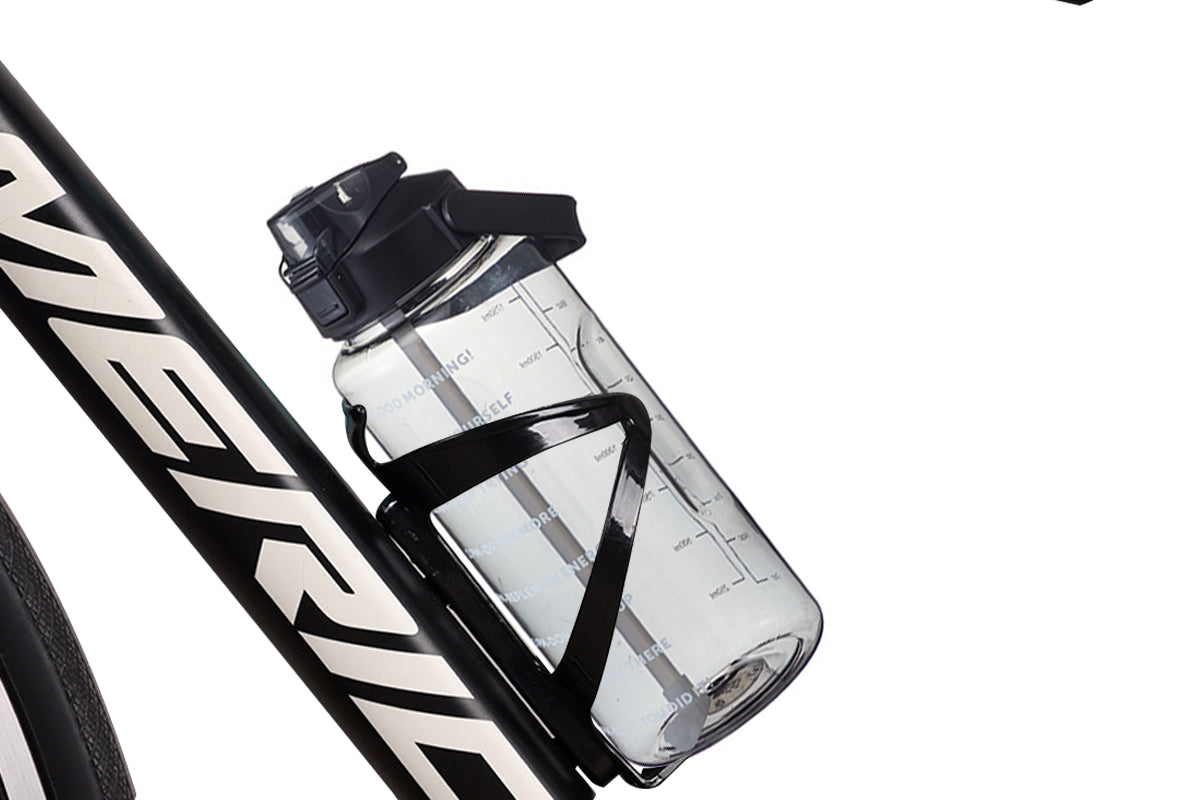 Food Grade Plastic Cup Transparent Drinking Water Bottle 2000ml-Black