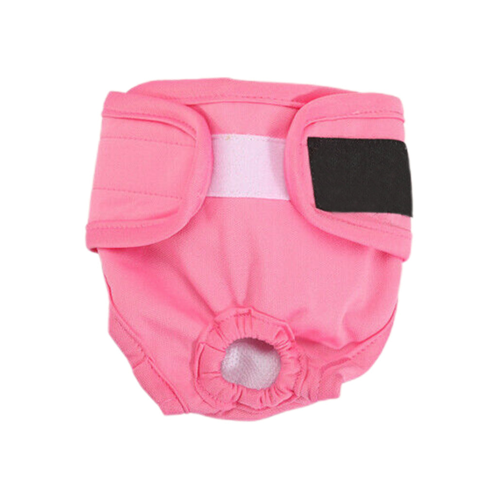 FeMale Dog Diapers Puppy Nappy Wrap Sanitary Pants Physiological Underpants Pink