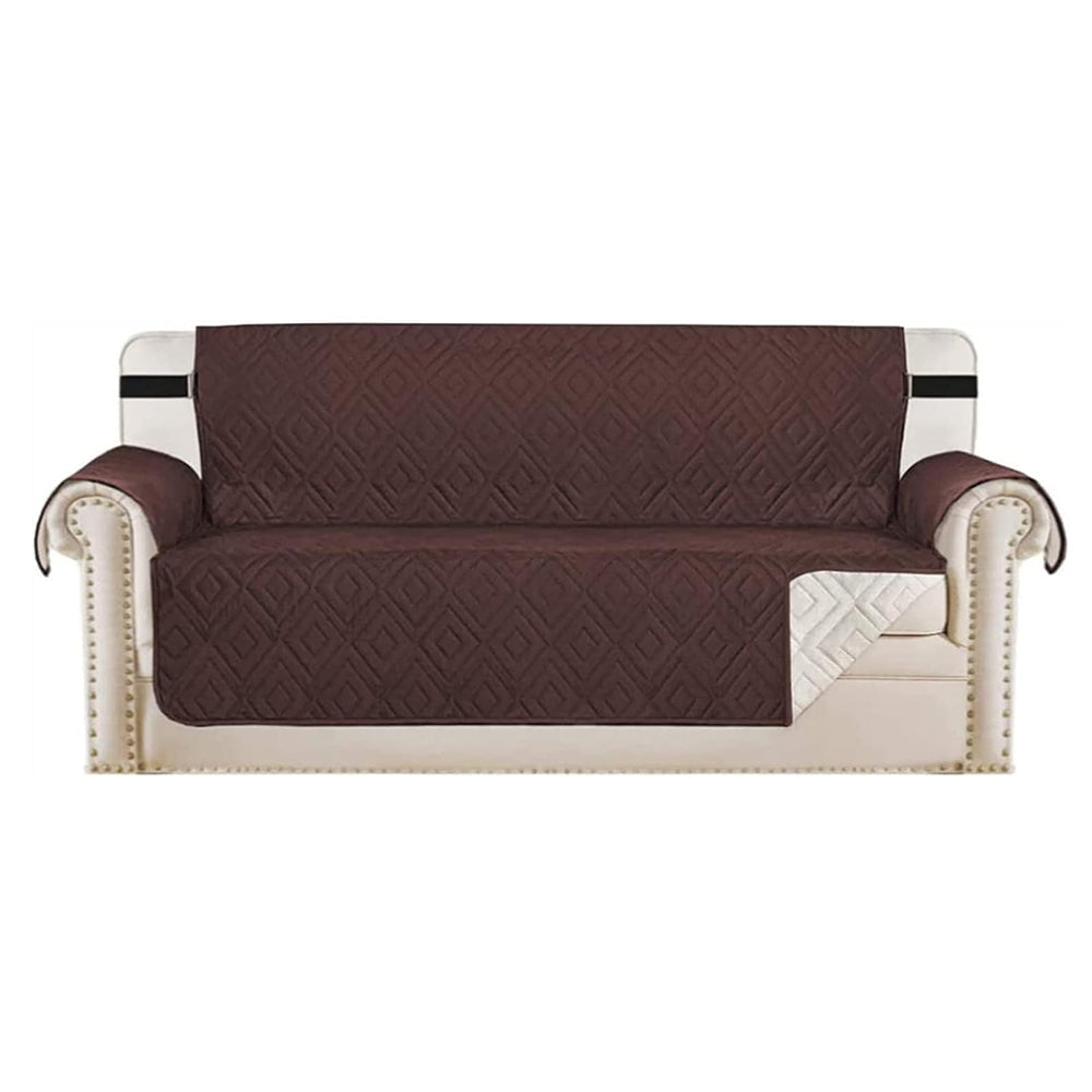 Reversible Sofa Slipcover Water Resistant Sofa Cover Couch Covers Furniture Protector Brown