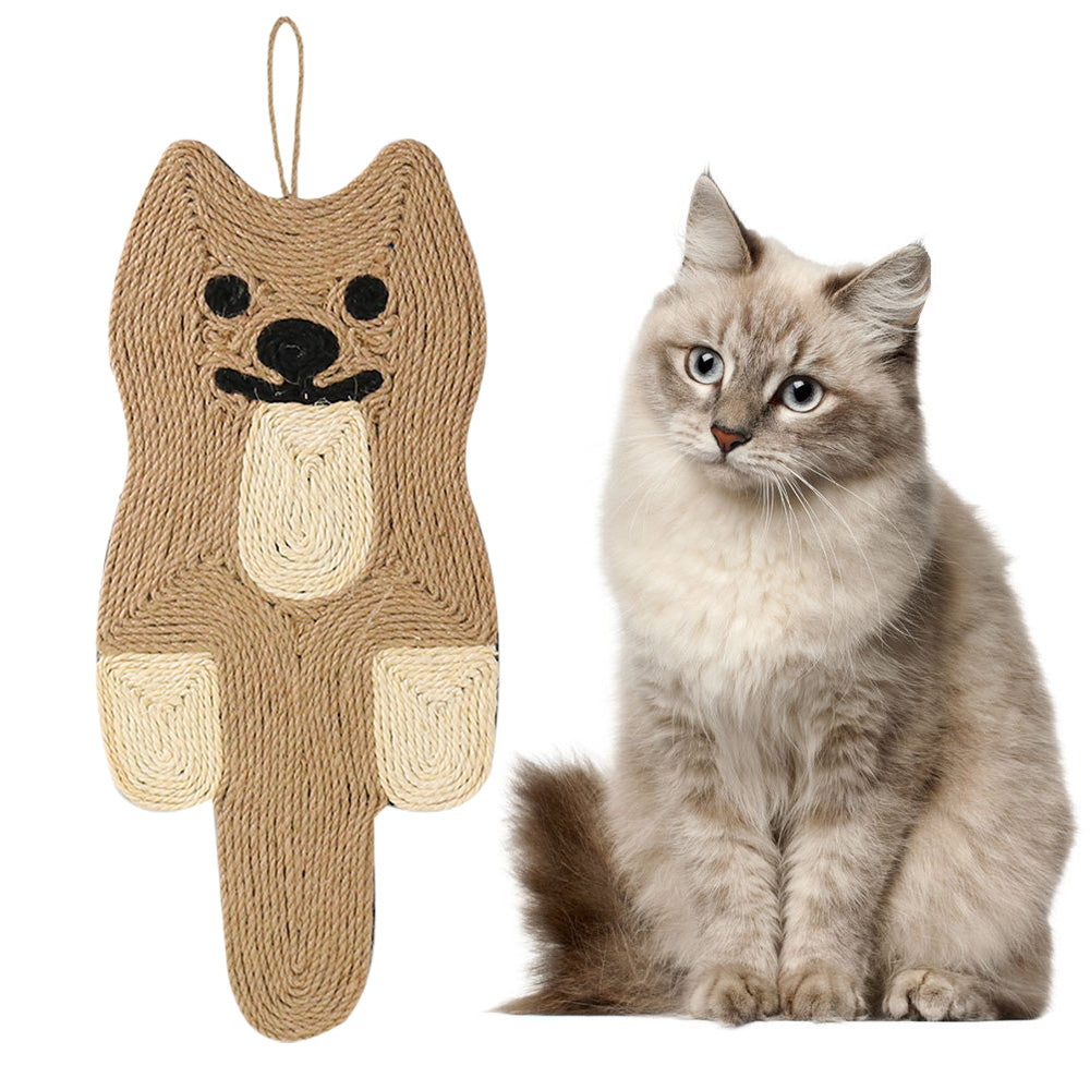 Hanging Pet Cat Scratcher Claw Pad Sisal Scratching Mat Cat Style