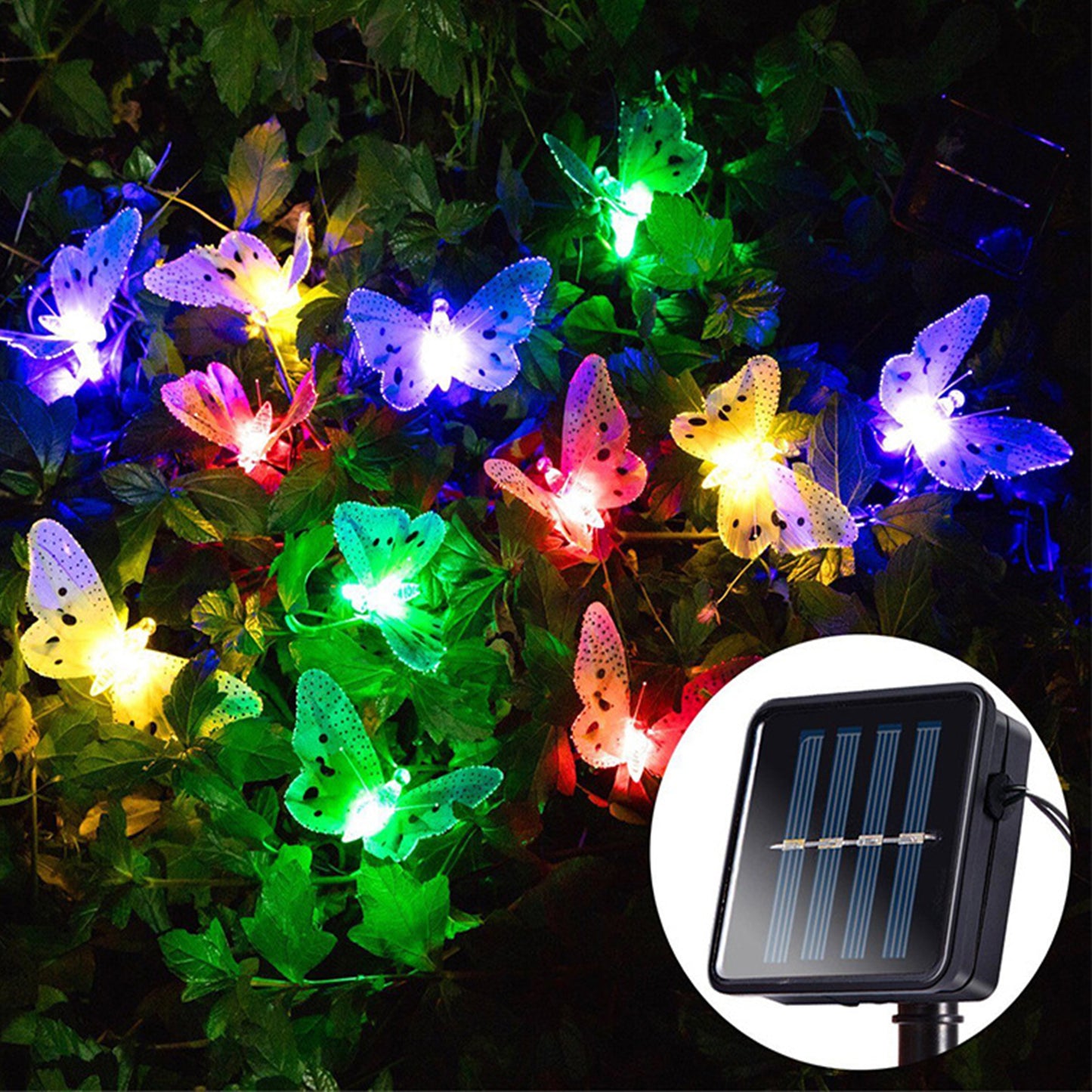 12/20 LED Solar Butterfly String Lights Outdoor Lighting Decoration Lamps