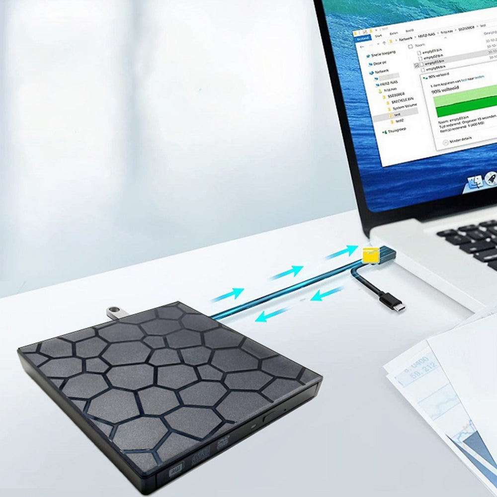External DVD Drive 7-in-1 USB3.0 CD Burner Writer Disk Drive