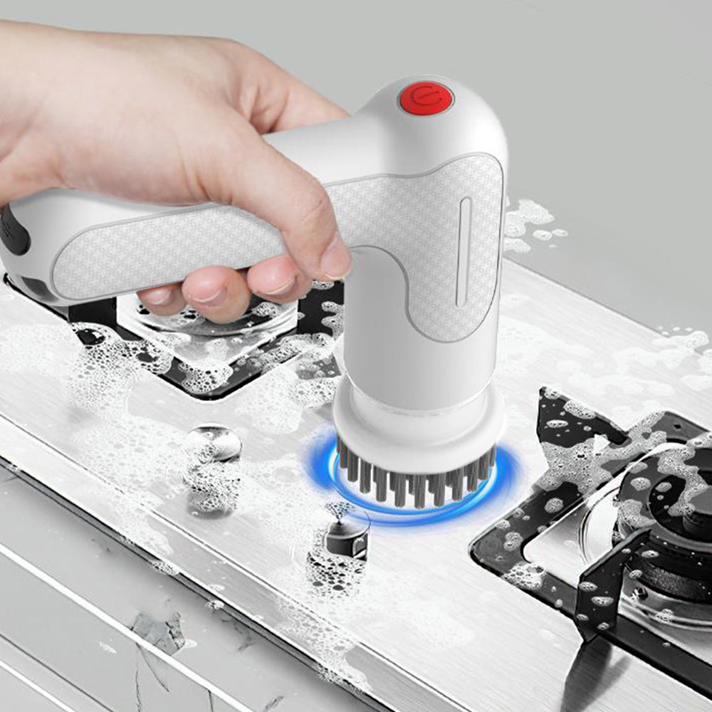 9-in-1 Cordless Electric Spin Scrubber Handheld Turbo Scrub Cleaning Brush Kit