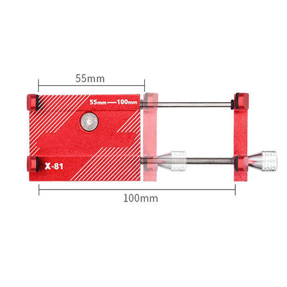 Mobile Phone Holder for Bike Handlebar Aluminium Alloy Phone Mount for Bicycle Motorcycle Red
