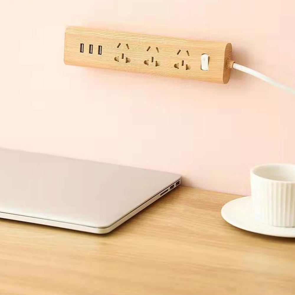 4Pcs Set Punch-Free Socket Organizer Wall Mount Plug Fixer Adhesive Power Strip Holders Green