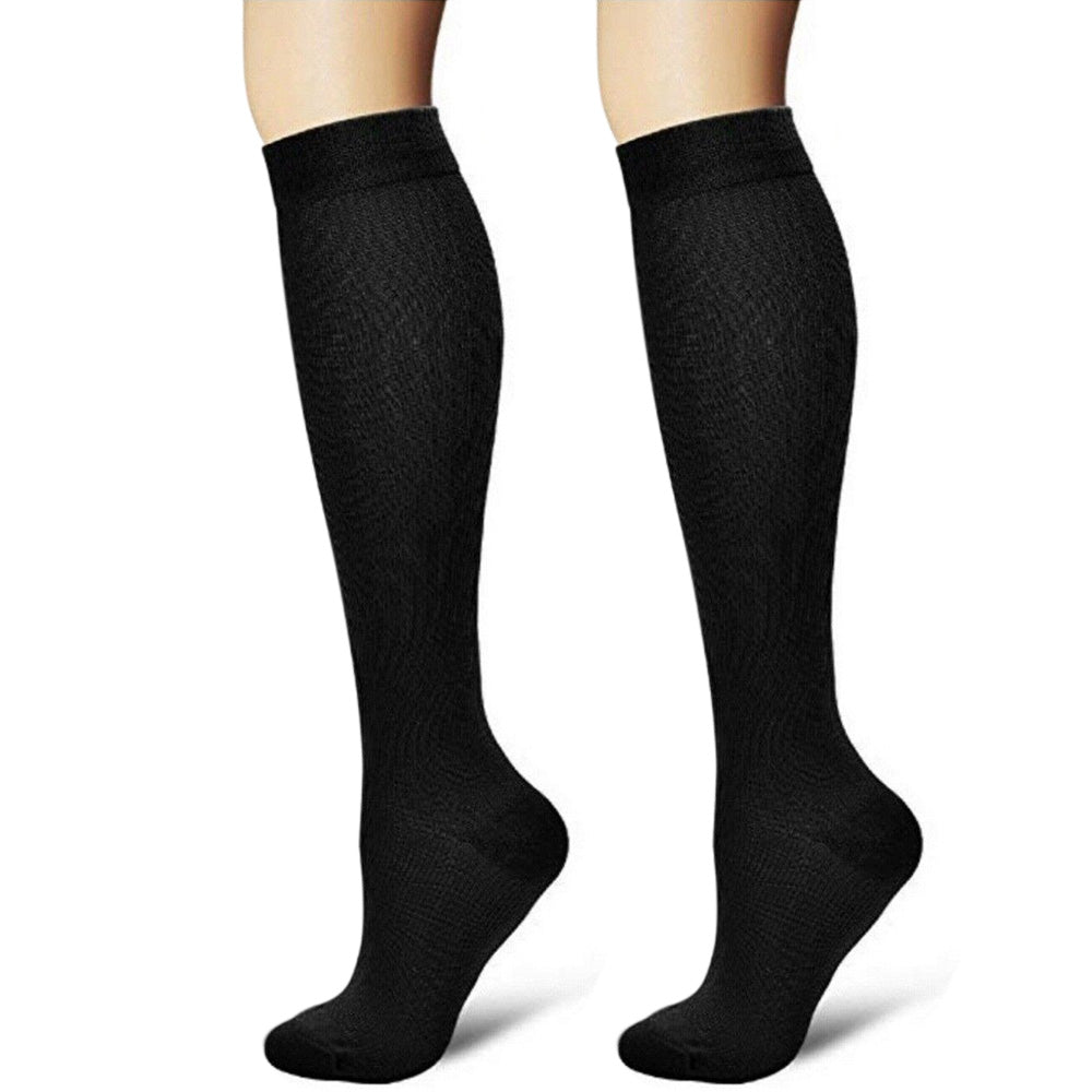 3 Pairs of Unisex Knee-High Compression Socks for Sports Daily Wear
