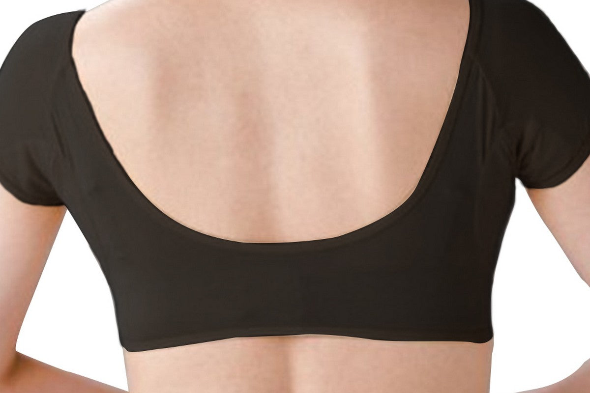 Underarm Sweat Vest Women Armpit Sweat Pads Washable Reusable Pads Breathable Sweat Guards for Under Armpits Sweat-Black