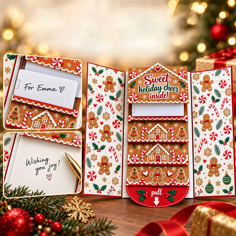 Waterfall Christmas Gift Card Booklet Christmas Gift Card Book for Adults - Candy House