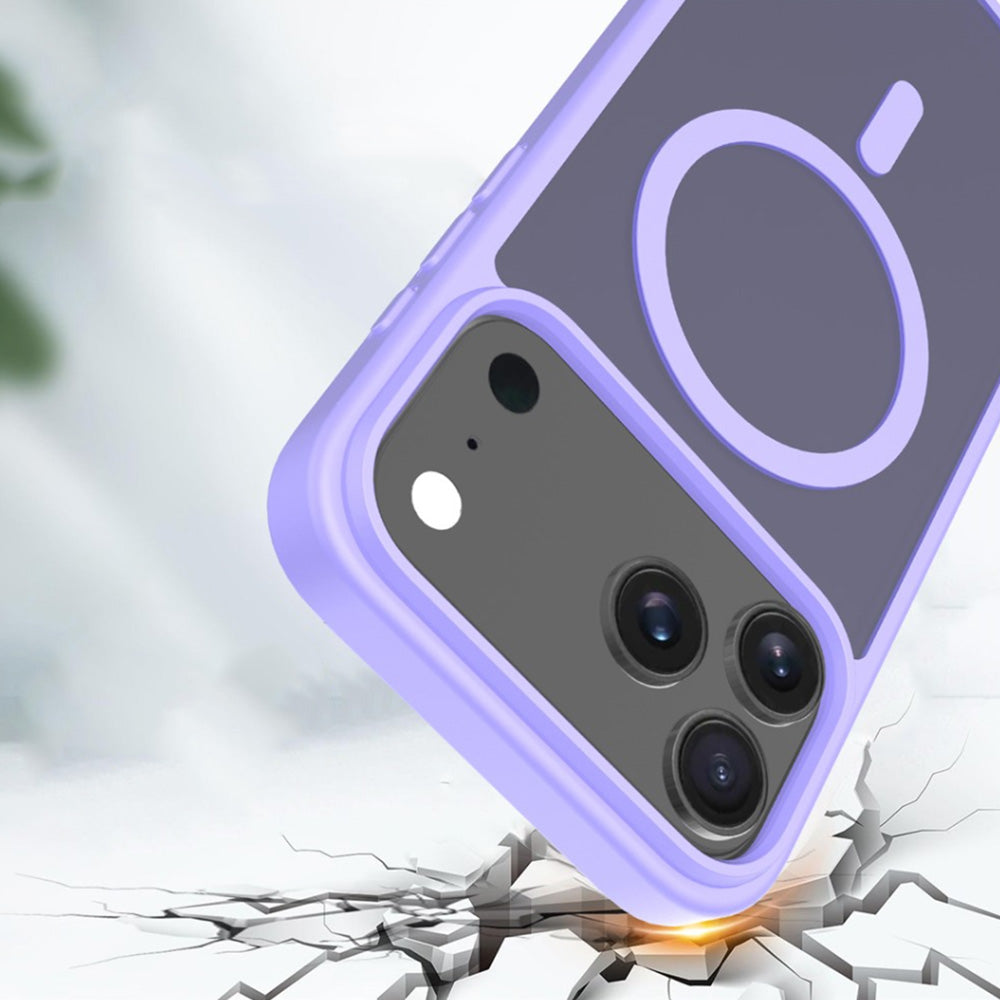 Magnetized MagSafe Phone Case ¨C Shockproof Matte Protective Cover for iPhone 17 Pro Max and 17 Air Light Purple