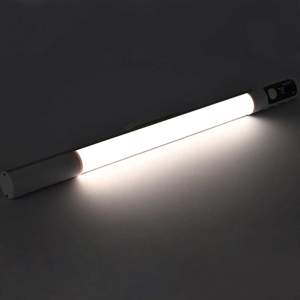 Magnetic Motion Sensor Light 3 Colors Adjustable Light Bar for Cabinet Bedside Under Counter 1200mAh White