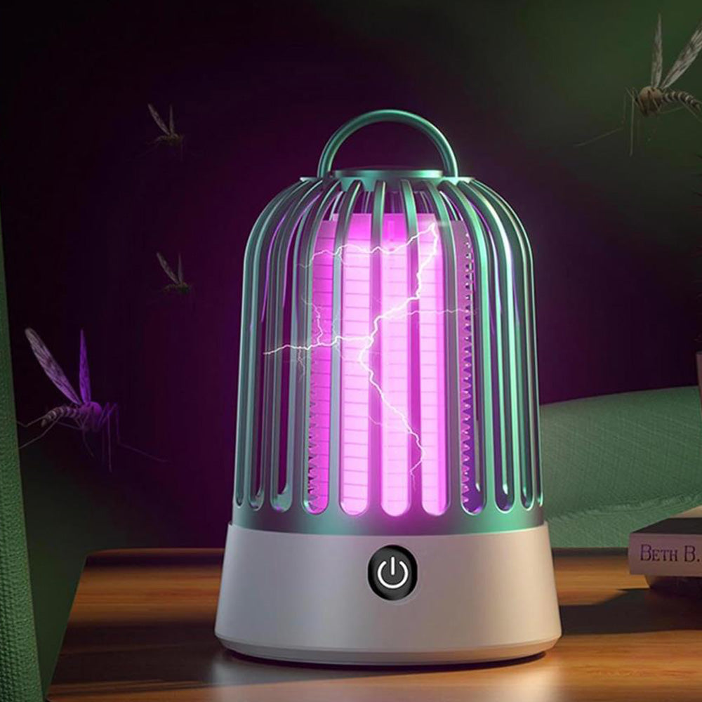 Electric Mosquito Zapper Portable Rechargeable Mosquito Killer Lamp Green