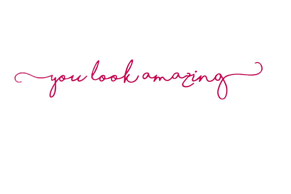 You Look Amazing Mirror Decal Vinyl Decal Mirror Bathroom Wall Decals Decor-Rose Red