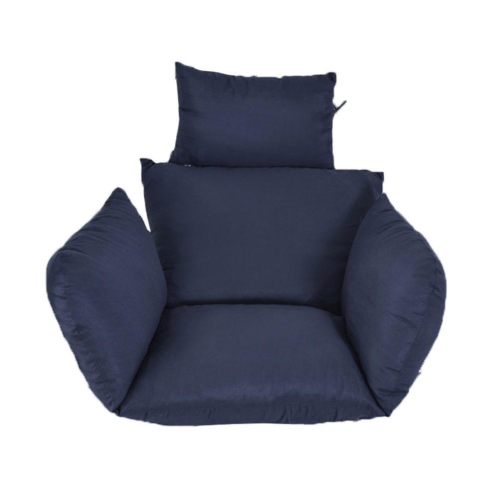 Hanging Swing Chair Cushion Egg Chair Pad Outdoor Garden Home Decor Blue