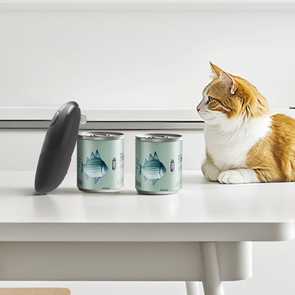 One Touch Electric Can Opener Fits All Can Sizes