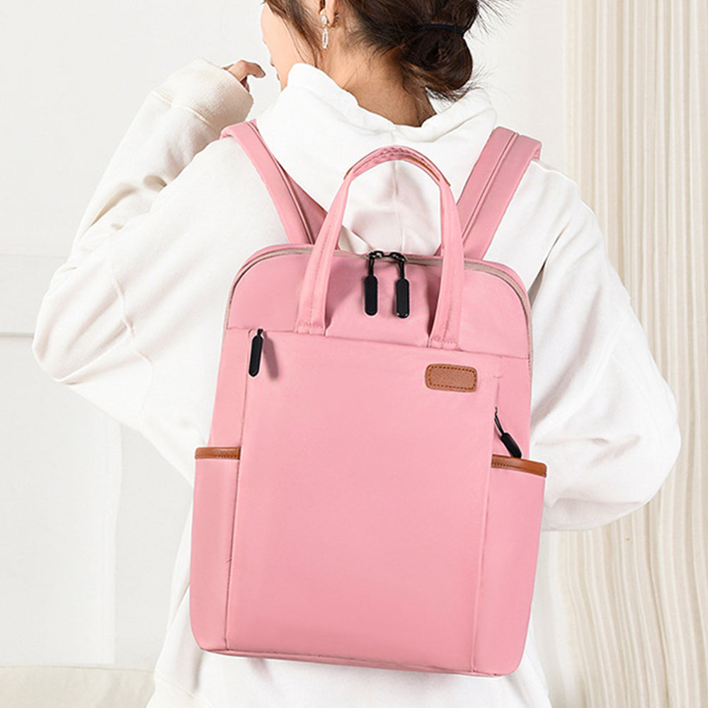Travel Laptop Backpack Casual Rucksack Shoulder Bag for Work School Pink