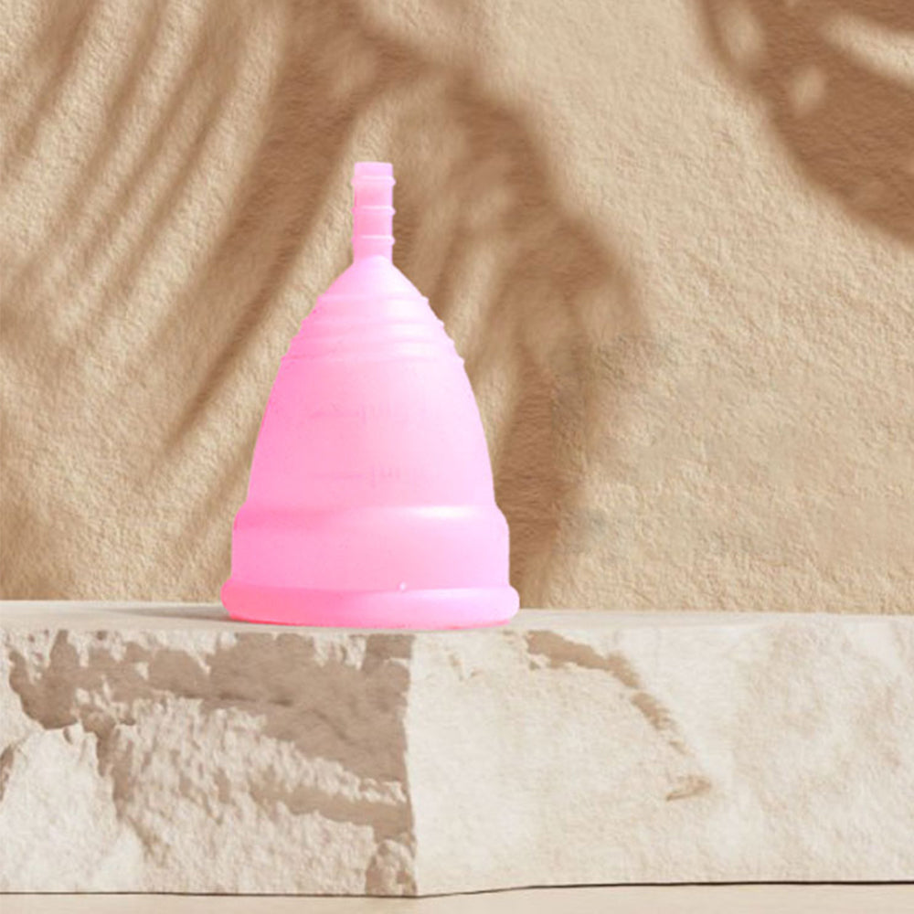 2Pcs Set Silicone Menstrual Cups Foldable Feminine Menstruation Period Cups