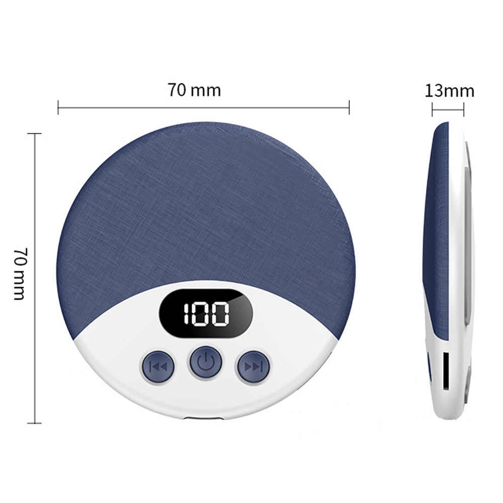 Under Pillow Bluetooth Sleep Speaker Wireless Bone Conduction Pillow Speaker-Blue