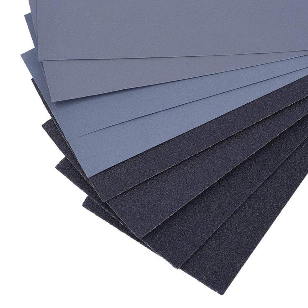 42Pcs Sandpaper Sheets Wet Dry Polishing Sanding Paper for Wood Automotive Metal