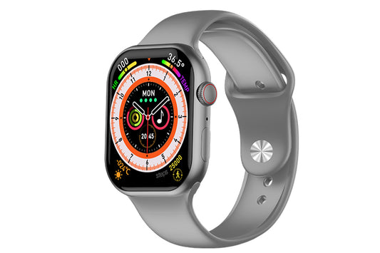 Mini Smart Watch 1.75inch Fitness Tracker Sleep Heart Rate Blood Oxygen Monitor -Silver