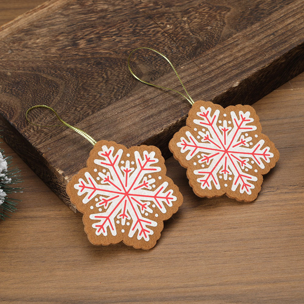 6Pcs Set Christmas Tree Hanging Pendant Xmas Decor Ornaments Style 2