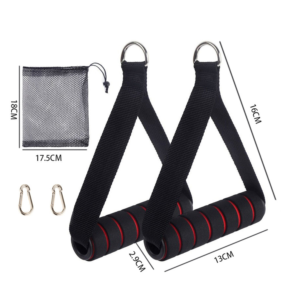Exercise Handle Fitness Equipment Pull Down Strength Trainer for Pilates Yoga Red