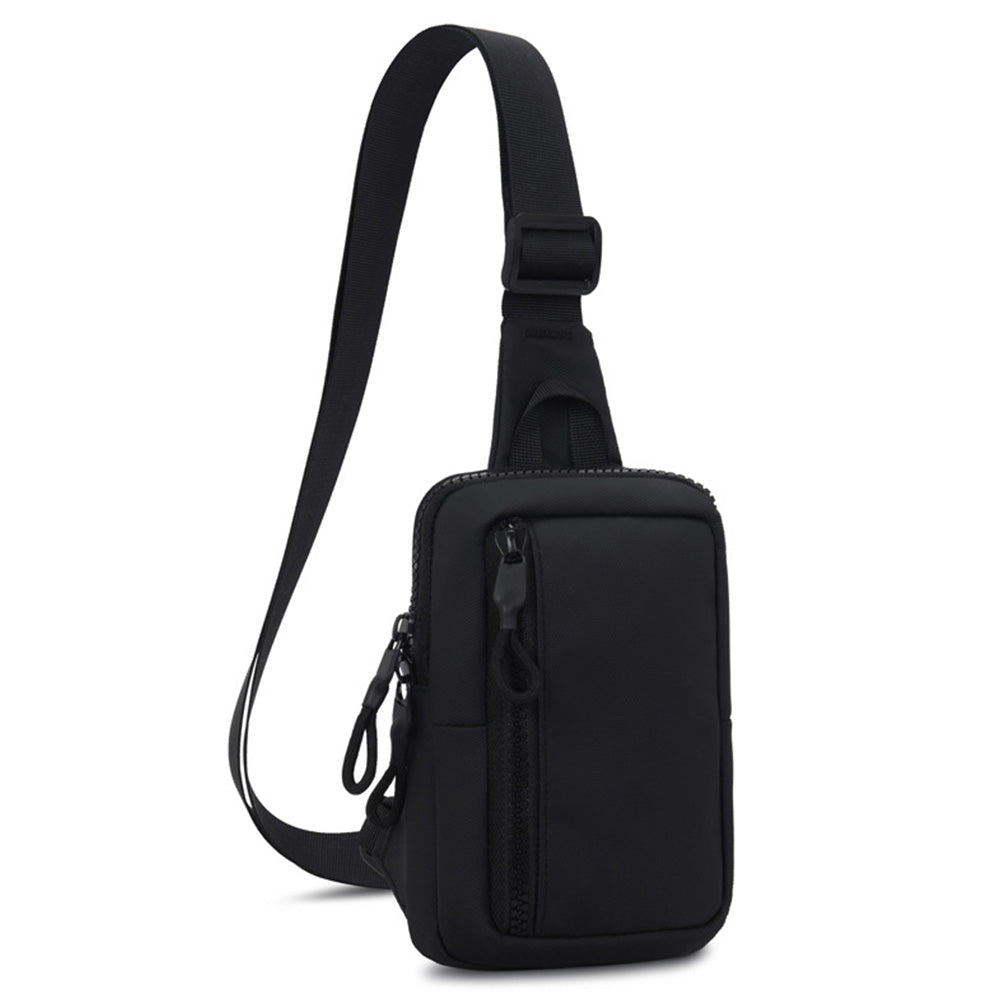 Small Crossbody Bag for Men Women Mini Sling Bag Travel Running Phone Daypack Black