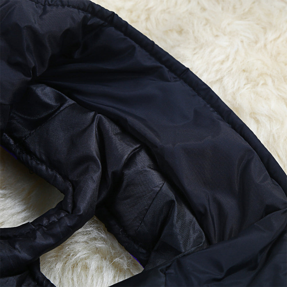Windproof Waterproof Dog Winter Coat Jacket Warm Dog Vest Cold Weather Apparel-Red