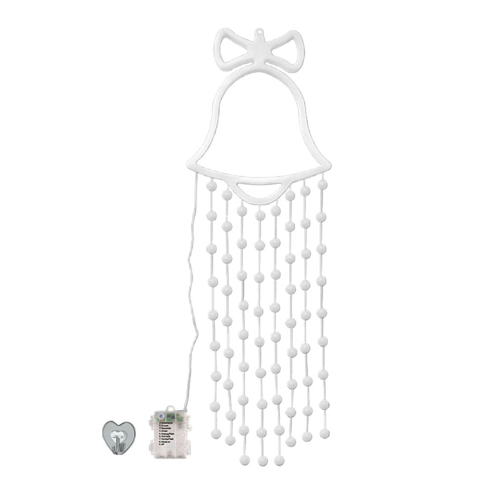 2Pcs Christmas Hanging Bell Light 8 Modes Colorful Bell Light Xmas New Year Decor