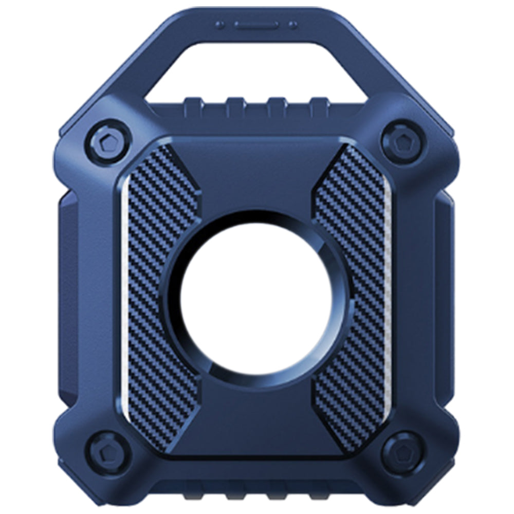 2Pcs For Apple AirTag Protective Case Water-Resistant TPU Full Cover with Key Ring Royal Blue