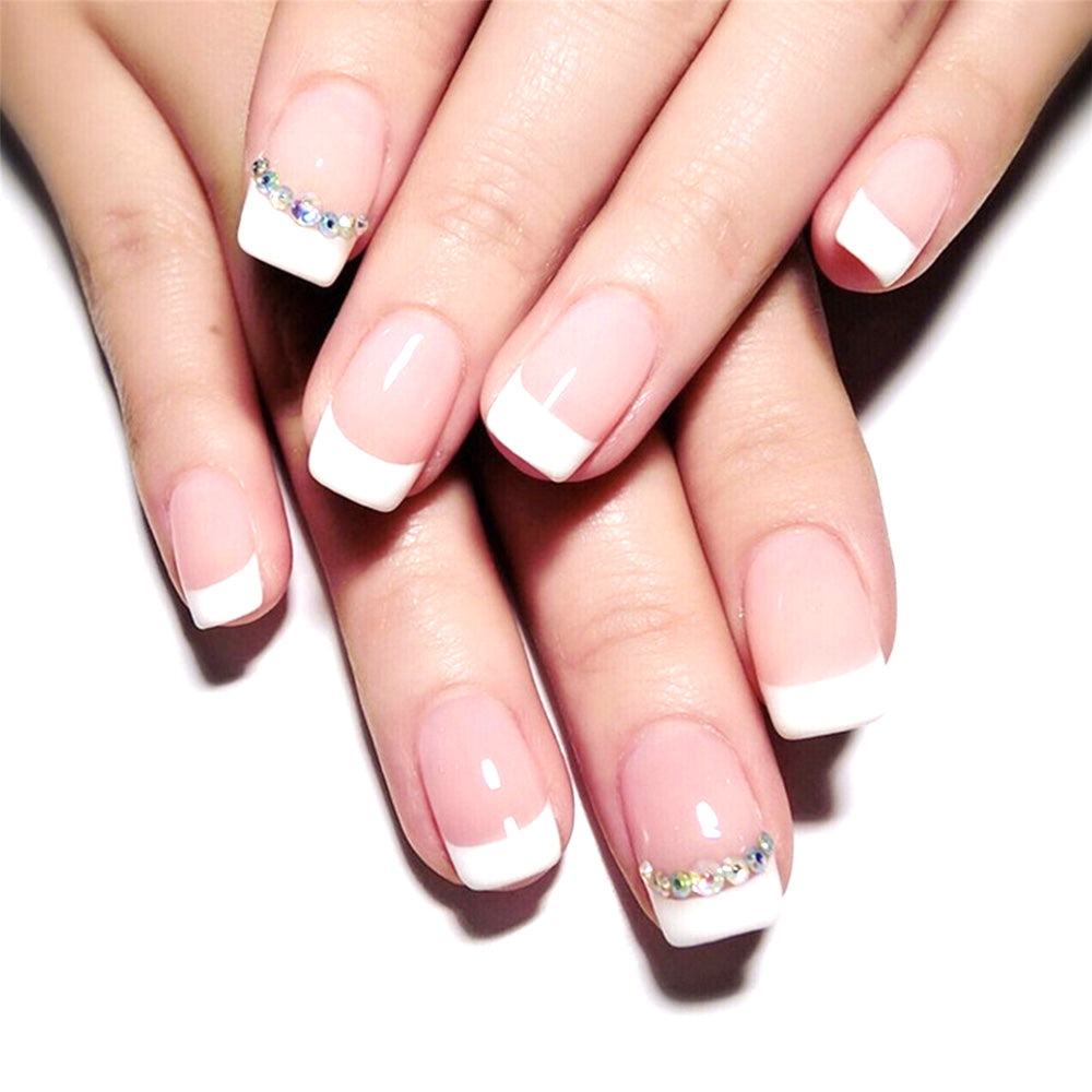 22Pcs Set Press-on nails Reusable Gel-on False Nail Tip Nail Art Tools Style 1