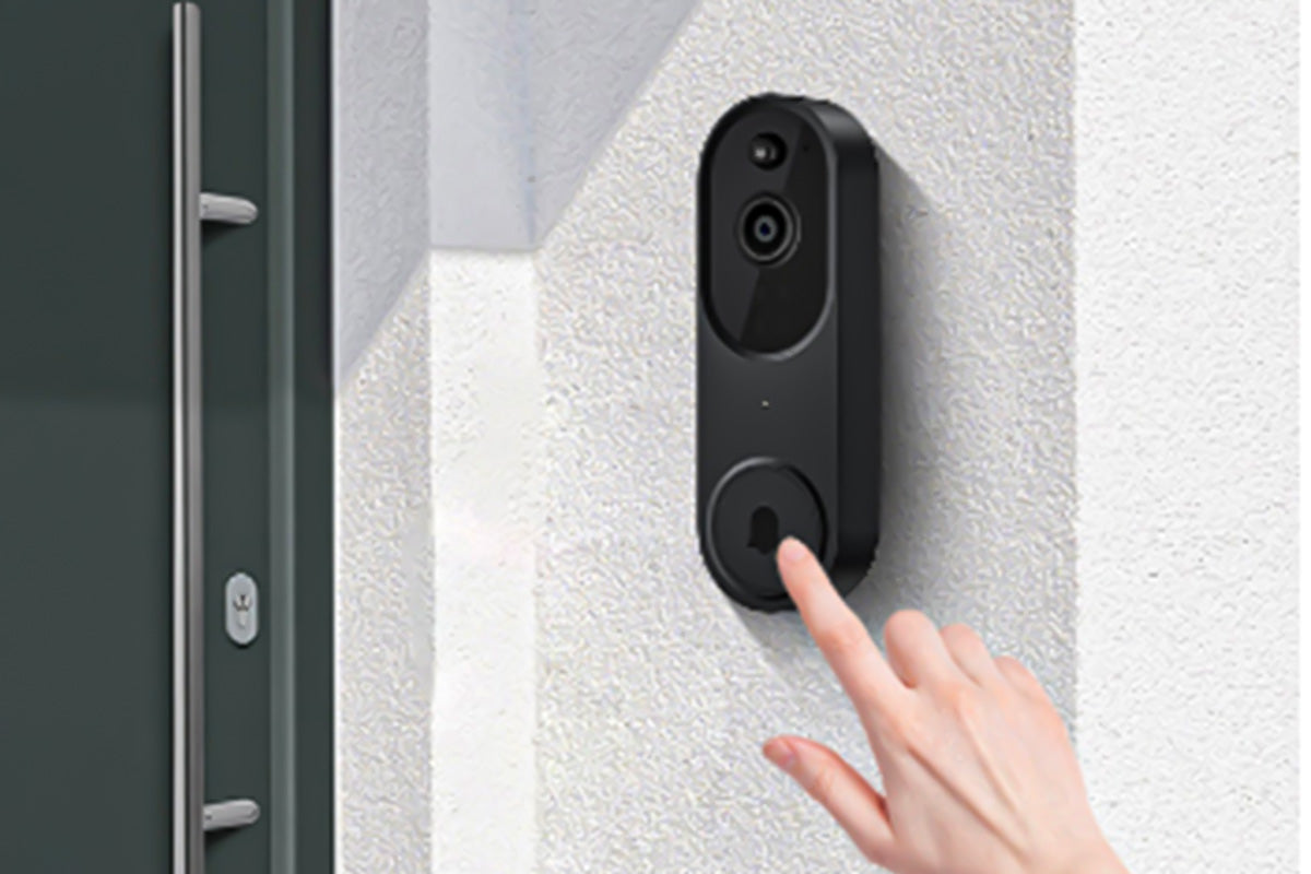 Smart Video Doorbell Camera Wireless Cam with Night Vision-Beige