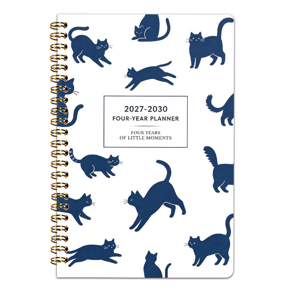 2 Pack 2027-2030 Monthly Planner A5 Four-Year Planner with To-Do List Notes Cat Floral
