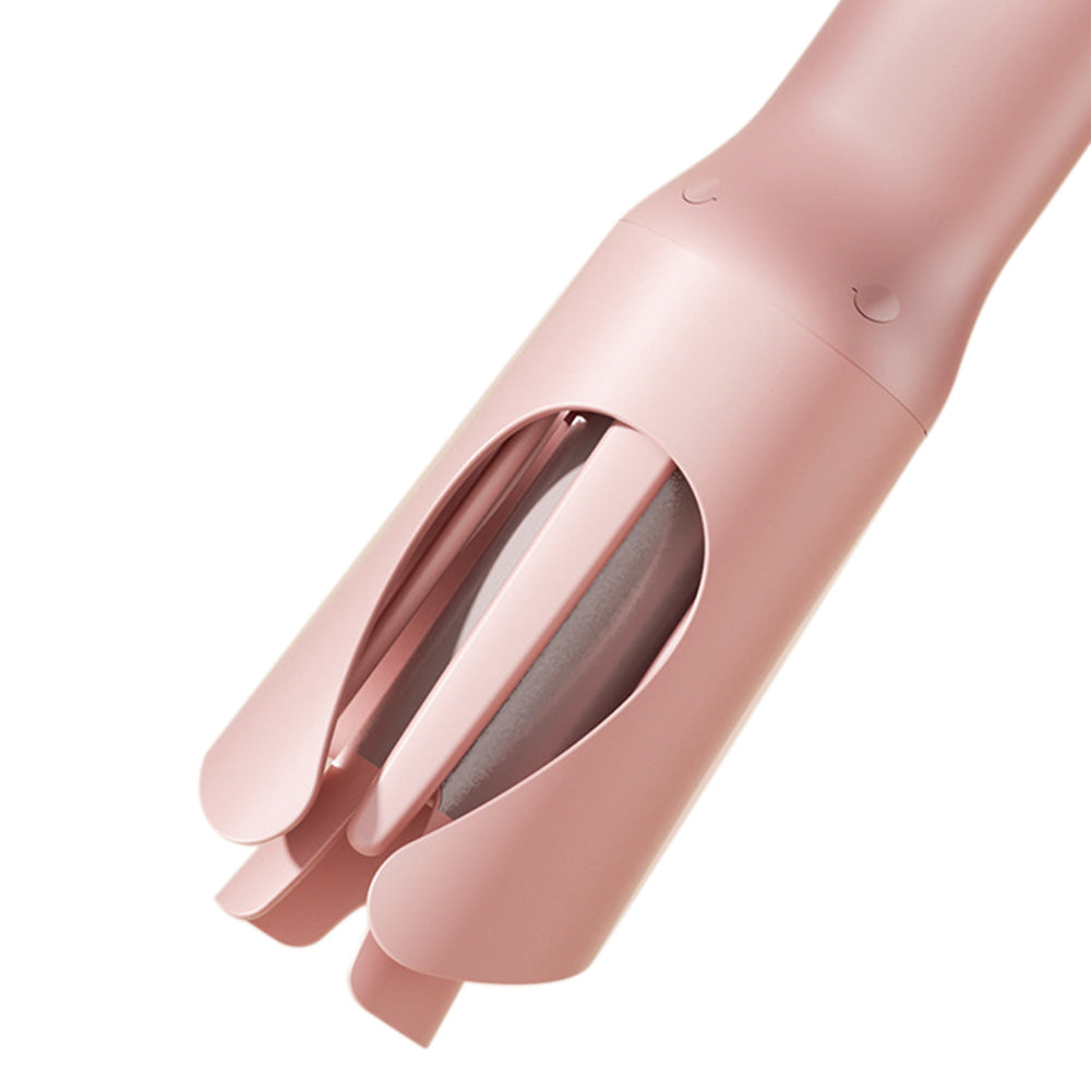 Automatic Curling Iron with 3 Temperatures Curling Iron 2-Way Rotation for Hair Styling Pink