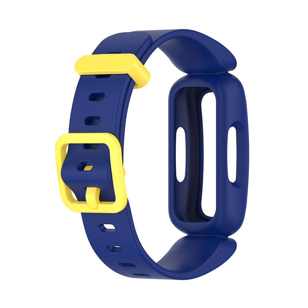 2Pcs For Fitbit Ace 3 Replacement Wristband Kids Silicone Watch Straps Dark Blue