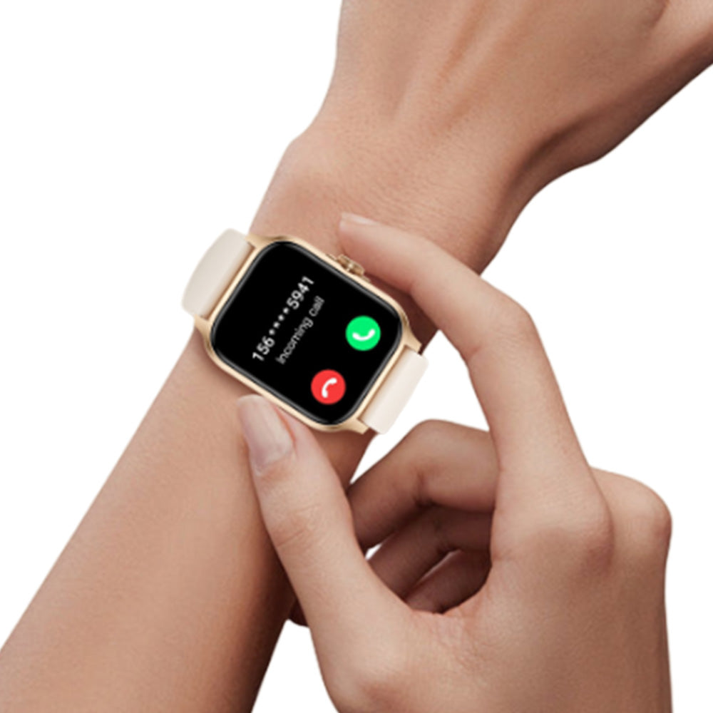 Bluetooth Smart Watch 1.85in HD Fitness Watch with 100+ Sports Modes Heart Rate Sleep Monitor for iOS Android Gold