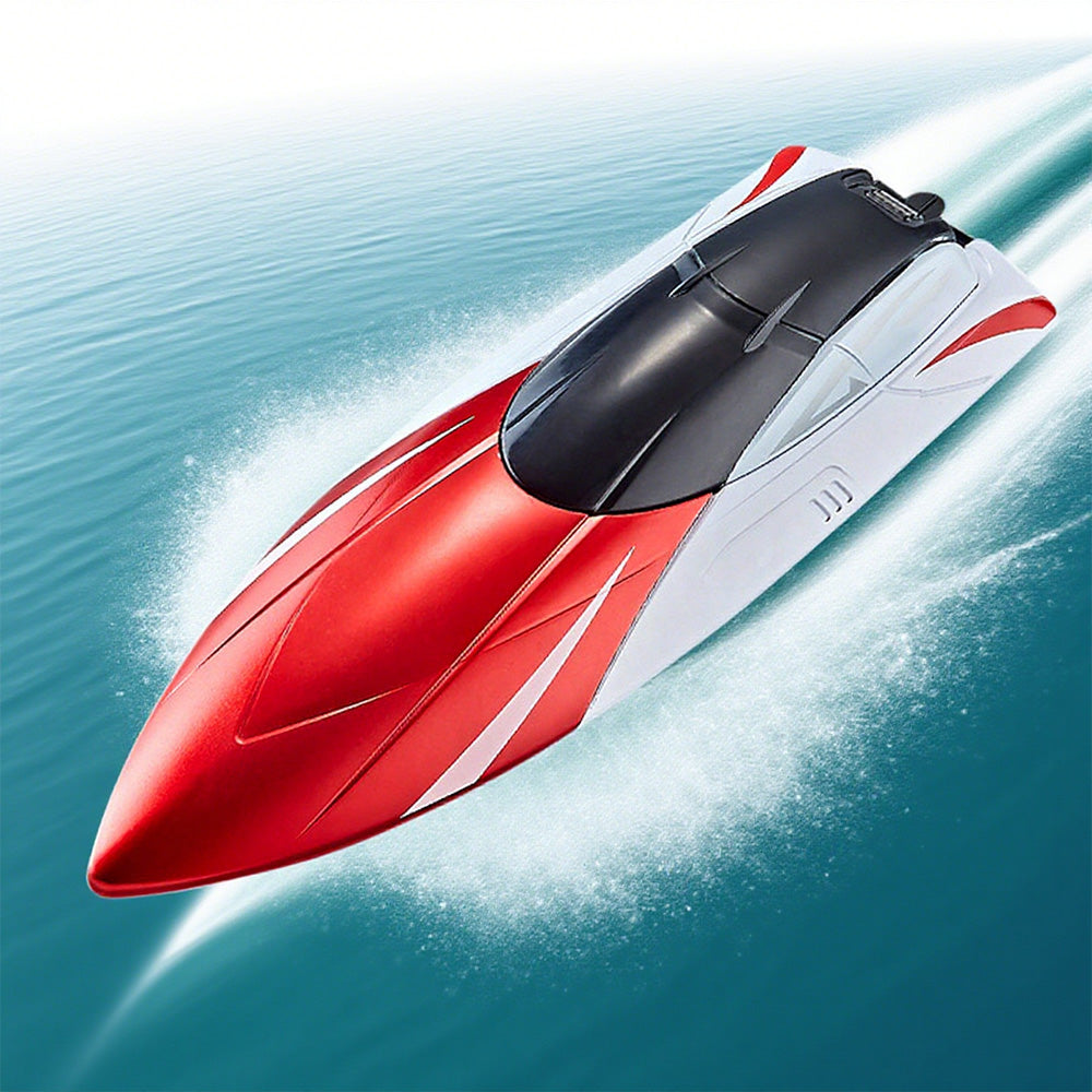 2.4GHz RC Speed Boat Toy �Remote Control Racing Yacht for Pools & Lakes Red
