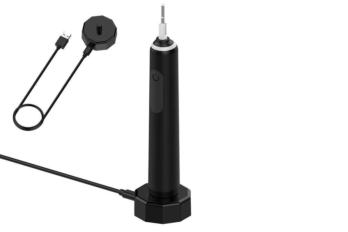 2Pcs USB Charger for Braun Oral-B Electric Toothbrushes Portable Charging Base Power Cable Cord-Black