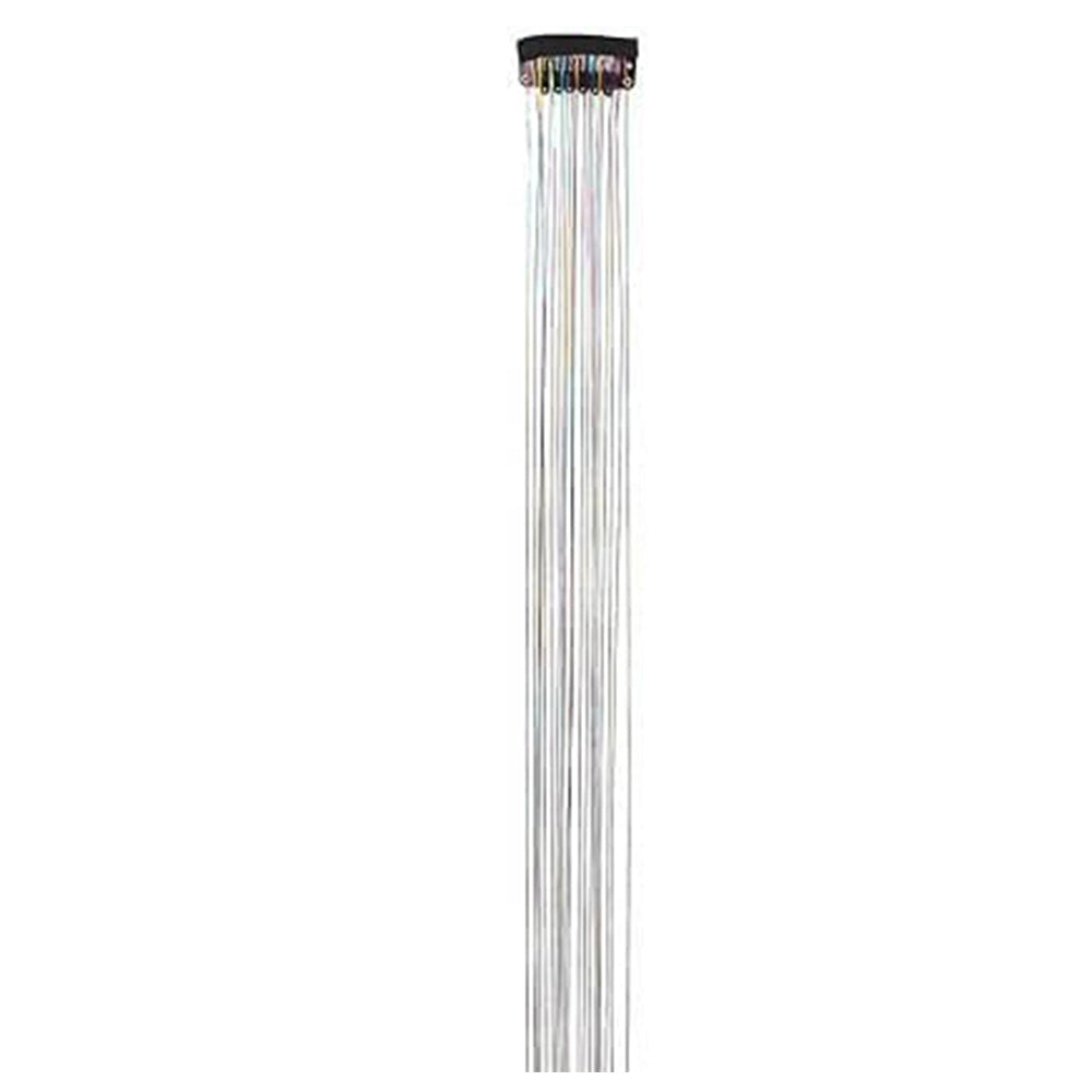 12-Piece Hair Tinsel Clip Kit Sparkly Fairy Hair Extensions for Glamorous Styling Silver