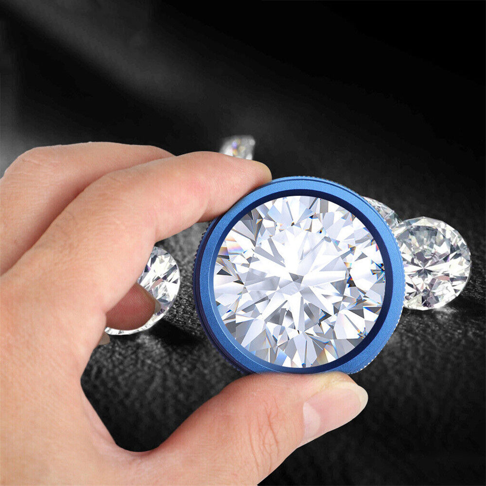 30x40 Magnifying Loupe Eye Glass Magnifier Jewelry Watch Repair Tool Blue