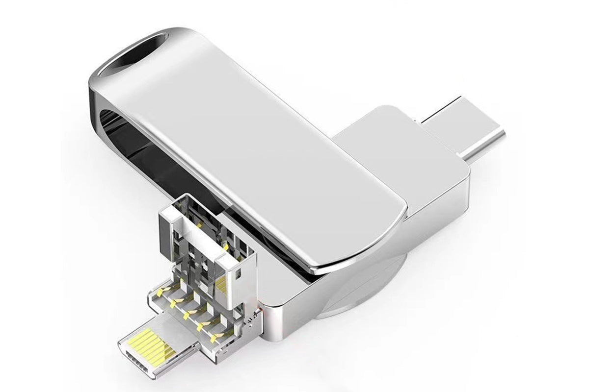 4 in 1 USB Flash Drive Photo Stick USB 3.0 Memory Stick Storage for Photos Backup -Cross USB Flash Drive