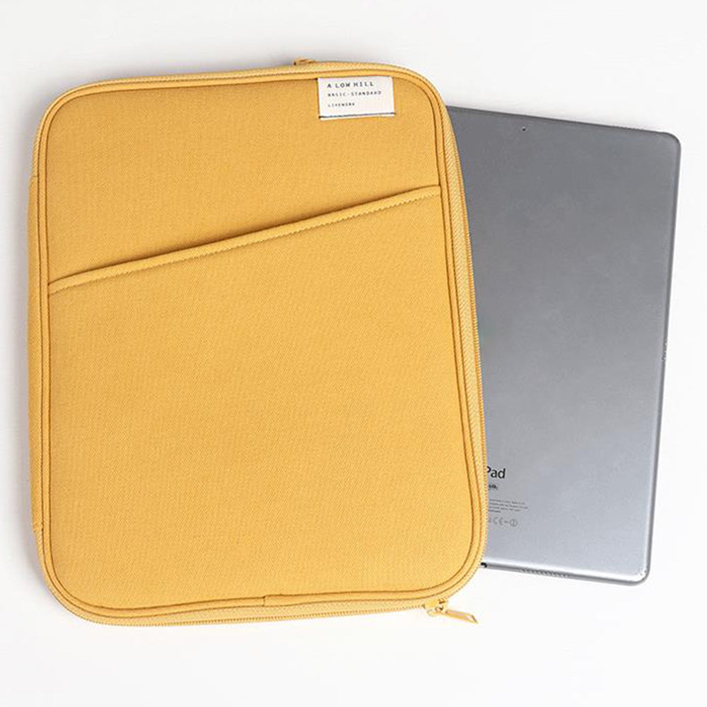 Tablet Sleeve Bag Portable Protective Case for 11 Inch 13 Inch Tablets Pads Yellow
