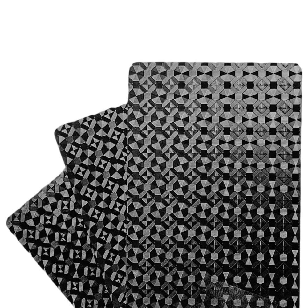 2 Pack Waterproof Playing Cards Set Plastic Deck of Cards Poker Game Set for Party Camping Travel On-the-Go Black